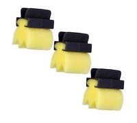 Beatifufu 3pièces Brosse De Nettoyage Des Cheveux Éponge Professionnelle Pour Salon Et Maison Balai à Cheveux Jaune