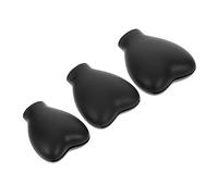 Beatifufu 3pièces Couvre-pinceaux De Maquillage Silicone Protection Réutilisable Pour Brosse à Maquillage Anti-poussière Pour Séchage Pratique Et Durable Noir