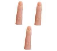 Beatifufu 3pièces Doigt Entraînement Silicone Pour Manucure Modèle Réaliste De Pratique Des Ongles Pour Formation Professionnelle Et Initiation à Art Des Ongles Couleur Chair