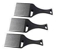 Beatifufu 3pièces Peigne Afro De Outils De Coiffure Pour Cheveux Bouclés Et Naturels Pratique Et Adapté Aux Hommes Et Femmes