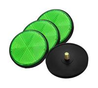 Beatifufu 4 pièces Catadioptres Ronds de Sécurité pour Vélo et Moto Réflecteurs Arrière Plastique à Vis Haute Visibilité Nocturne Accessoires Durables pour Cycles et Scooters