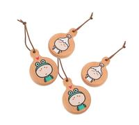 Beatifufu 4 Pièces Décapsuleur Massif avec Poignée Ronde et Aimant pour Réfrigérateur Lot de Ouvre Bouteilles Naturel Robuste et Décoratif pour et Usage Domestique