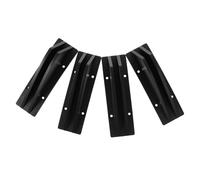 Beatifufu 4 pièces Diffuseur Arrière de Inférieur Noir PP Protège Améliore Stabilité et Aérodynamisme Accessoire pour Voiture