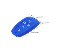 Beatifufu 4 Pièces Housses de Clé Voiture Silicone Antichoc et Antidérapantes Compatible Boutons Protection Coque Souple avec Ouverture Précise pour Transmission sans Interruption
