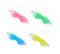 Beatifufu 4 pièces Masque Yeux Gel Réutilisable Bandes Chaudes et Froides pour Soulager Fatigue Oculaire et Détente Couleurs Compact et Léger et Relaxation