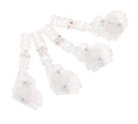 Beatifufu 4 Pièces Pièces de L'inclineur de Baguette pour Stores Horizontaux, Accessoires de Store à Connexion Crochet Hexagonale, Plastique et Métal, 6x2,5x1,3cm, Réglage d'angle Flexible