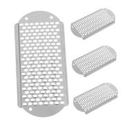 Beatifufu 4 Pièces Râpe Pied Acier Inoxydable Professionnelle Grattoir pour Callosités et Peau Morte Outil Manuel Soins Adoucit Talons Rugueux