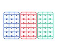 Beatifufu 49 Pièces Boules de Bingo Numérotées ABS Colorées