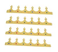 Beatifufu 4pièces Couronnes Royales Pour Anniversaires Et Déguisements Accessoires De Costume Pour Rois Et Princes Élégantes Et Légères Idéales Pour Fêtes Et Spectacles