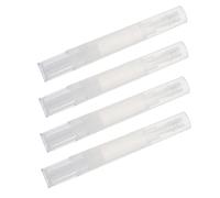 Beatifufu 4pièces Stylo Vide Pour Vernis à Ongles Avec Pinceau Applicateur Flacon De Stockage Pour Huile De Cuticule Et Liquide De Pour Sourcils Silicone Pratique Pour Usage Personnel Et