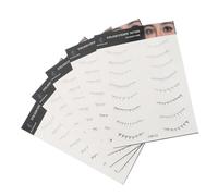 Beatifufu 5 feuilles Autocollants Tatouage Temporaire Faux Cils Inférieurs Imperméables Faciles à Poser pour Maquillage Naturel des Yeux Femmes