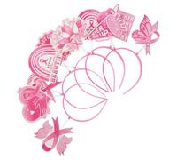 Beatifufu 5 Pièces Accessoires de Décoration pour Sensibilisation Au Cancer Sein Bandeaux Ruban pour Fêtes et Photographie