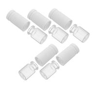 Beatifufu 5 pièces Flacons Cosmétiques à Double Compartiment Séparation Eau et Huile Flacons Rechargeables pour Lotion Sérum Huile Capillaire et Crèmes pour Corps Adaptés Au Voyage et Au