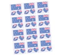 Beatifufu 50 Feuilles temporaires imperméables décalque de drapeau national drapeau drapeau monde etiquette autocollante autocollant patriotique tatouage drapeau national