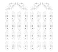 Beatifufu 50 Paires Coussinets de Nez Silicone pour Lunettes Remplaçants Doux Antidérapants Coussinets Confortables pour Pont Nasal Kit de Réparation Polyvalent pour Montures et Lunettes de