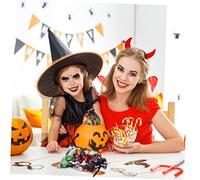 Beatifufu 50 Pièces De Toile D'araignée Cordon Petit Enfants Halloween Tissu Sacs Transparent Mini Sachet Noel Sachet Bonbon Noel De Bonbon à Oeil Organza