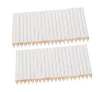 Beatifufu 50 Pièces Stylo de Pointage Pierres Outil Auto-adhésif pour Ongles Crayon Blanc à Cire avec Pointe Précise Sélecteur de Pierres pour Nail Art DIY et Couture
