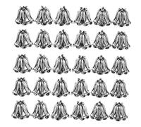 Beatifufu 50 Pièces Vintage Flower Bead Caps Metal Spacer End Tops For Jewelry Making Floral Alloy Findings For Bracelets Necklaces DIY Accessories