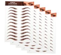 Beatifufu 5feuilles Autocollants Pour Sourcils Transferts De Sourcils Autocollants à Décoller Soins Mise Forme Faux Pour