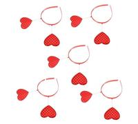 Beatifufu 5pièces Bandeaux Cœur Pour Nouvel An Accessoires De Cheveux Élastiques Décorations De Tête Charmantes Pour Femmes Et Filles Pour Saint-valentin Fêtes