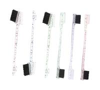 Beatifufu 6 pièces Brosse Sourcils Double Embout pour Maquillage et Coiffage Brosse Multifonction pour Sourcils et Cheveux Poils Doux pour Tracé Précis et Naturel