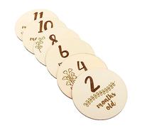 Beatifufu 6 Pièces Cartes Mensuelles pour Garçon Fille Étapes De Naissance Commémoration du Mois De Naissance Format Recto Double Face Conception Unique Et Élégante