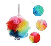 Beatifufu 6 Pièces Lot de Boules de Exfoliantes Dégradé Accessoires de Bain Doux avec Boucle Suspendue Mousse Généreuse pour Massage et Nettoyage Corporel