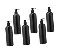 Beatifufu 6 pièces Lot de Flacons Distributeurs Press Type pour Shampoing Lotion et Liquide Accessoires Salle de Bain Réutilisables et Design Créatif