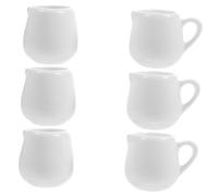 Beatifufu 6 pièces Pichets à Sauce Céramique avec Anse Tasses à Lait et Décoratives pour Maison et Restaurant