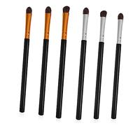 Beatifufu 6 pièces Set de Pinceaux à à Paupières Plastique pour Maquillage des Yeux pour Débutants et Pinceau Courbé Pinceau Anglé