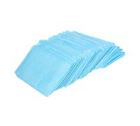 Beatifufu 60 Pièces de riz imperméable senior bavette protège vêtements tablier bavoirs baveux aînés mangent des bavoirs en papier pour adultes dossiers laminage Bleu