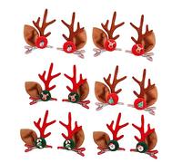 Beatifufu 6paires Barrettes Antler Décoratives Pour Noël Accessoires Capillaires Colorés Pour Fêtes Idéales Pour Mariages Photographies