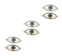 Beatifufu 6pièces Barrette à Cheveux Œil Malin Rhinestones Accessoires Vintage Pour Femmes Et Filles Coiffures Élégantes Pour Événements Spéciaux Et Usage Quotidien