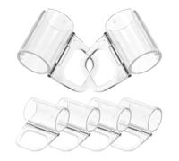 Beatifufu 6pièces Clips de Fixation pour Stores Plissés Poignée Transparente sans Cordelette Installation Facile et Kit de Remplacement Polyvalent pour Stores Enrouleurs