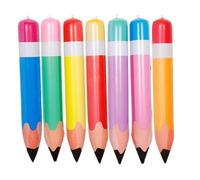 Beatifufu 7 Pièces Lot Crayons Gonflables PVC Multicolores Décoration Suspendue pour Salle de Classe et Anniversaire et Facile à Installer Accessoire Original PVC