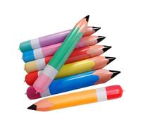Beatifufu 7 Pièces Lot de Crayons Gonflables PVC Colorés pour Rentrée Scolaire Décorations Suspendues Légères et pour Salle de Classe Faciles à Gonfler et Transporter