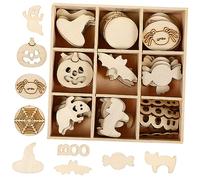 Beatifufu 72 Pièces Boîte de Décorations pour Artisanat Créatif DIY Motifs Halloween Mix Coffret Compact pour Activités Manuelles et Décoration Murale