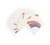 Beatifufu 72pièces Autocollants De Fierté Arc-ciel Temporaires Colorés Pour Visage Et Corps Accessoires De Fête Gay Pride