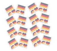 Beatifufu 75feuilles Autocollants Temporaire Drapeau National Étanche De Soutien Patriotique Pour Événements Sportifs Allemagne