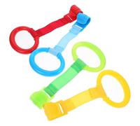 Beatifufu 8 pièces Anneaux de Traction Colorés pour Lit Outils Apprentissage Marche Assistants Debout Sécurisés et Faciles à