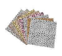 Beatifufu 8 pièces Film de Transfert Thermique PU Léopard Portable pour Personnalisation Shirts Accessoires Décoratifs DIY