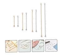 Beatifufu 8 pièces Lot de Chaînes Rallonge Ajustables Acier Inoxydable pour Bracelets et Colliers Extension DIY Bijoux Dorées Argentées Accessoires Pratiques et Durables