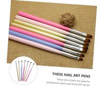 Beatifufu 8 pièces Set de Pinceaux pour Nail Art Accessoires et DIY pour Extensions et Décorations Ongles