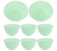 Beatifufu 8 Pièces Silicone Facial Mask Bowls Medium Anti-slip Skincare Mixing Containers For DIY Face Mud Masks At Home Salon Spa