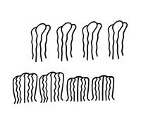 Beatifufu 8pièces Peignes à Cheveux Décoratifs Peignes Réutilisables Pour Élégantes Et Chignons Vintage