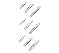 Beatifufu 90pièces Barrette Acier Inoxydable Avec Pince Alligator Accessoires Pour Cheveux Longueurs Pour Créations De Bows Et Bijoux