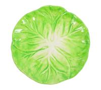 Beatifufu Assiette Céramique Forme Chou Verte Plate à Dessert et Apéritif Plateau Snack Polyvalent pour Fruits et Collations Cuisine Maison et Restaurant