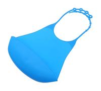 Beatifufu Bavoir En Silicone Pour Adulte Grosse Taille Multifonction Imperméable Bleu Foncé Protection Vêtements Repas Réutilisable Pour Personnes Âgées Usage Quotidien