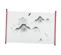 Beatifufu Blank Calligraphy Paper Scroll For Writing And Drawing Portable Water Writing Cloth With Base And Velvet Lightweight Traditional Chinese Calligraphy Practicing Scroll