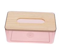 Beatifufu Boîte à Mouchoirs Rectangulaire Moderne avec Couvercle en Bois Rangement Transparent pour Papier Organiseur de Bureau Décoratif Pratique pour Salle de Bain et Chambre